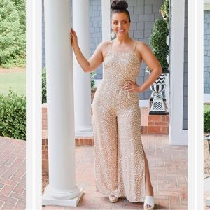 Leopard print jumpsuit